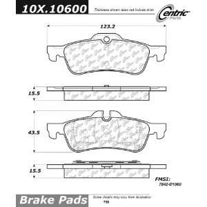  Centric Parts, 102.10600, CTek Brake Pads Automotive