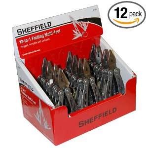  Sheffield 58139 12 in 1 Folding Multi Tool, 12 Pack