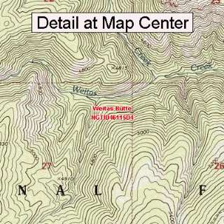   Map   Weitas Butte, Idaho (Folded/Waterproof)