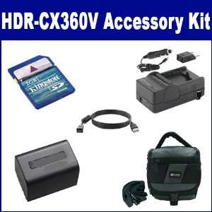 Sony HDR CX360V Camcorder Accessory Kit includes SDM 109 Charger 