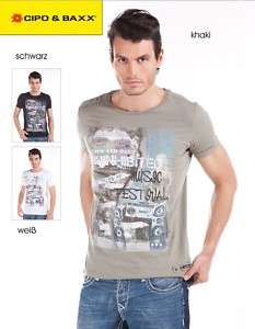 Cipo & Baxx Herren Club T Shirt 5187 S M L XL XXL  