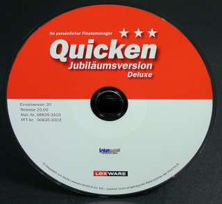 Lexware Quicken Deluxe 2012 (20.0) 2 PC Box Jubiläumsversio​n + G 