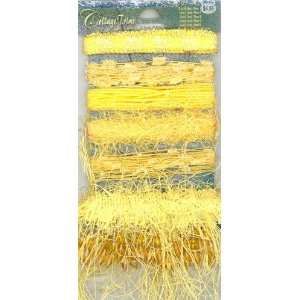  Collage Trim Yellow By The Each Arts, Crafts & Sewing