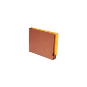  End Tab File Pockets, Four Inch Expansion, Letter, Redrope 