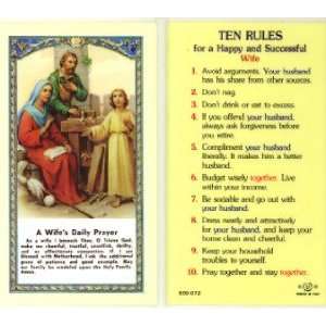  A Wifes Daily Prayer Holy Card (800 072): Everything Else