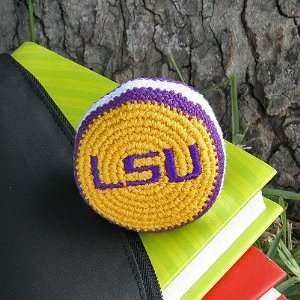   LSU Tigers Team Logo Crocheted Hacky Sack Footbag: Sports & Outdoors