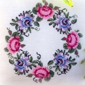 Roses et Passiflores   Cross Stitch Pattern Arts, Crafts 