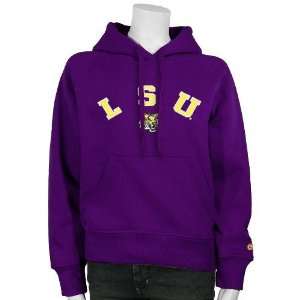  LSU Tigers Purple Ladies Comfort Zone Hoody Sweatshirt 