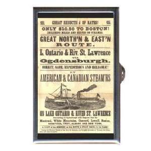  1855 Boston Lake Ontario Ship Coin, Mint or Pill Box Made 