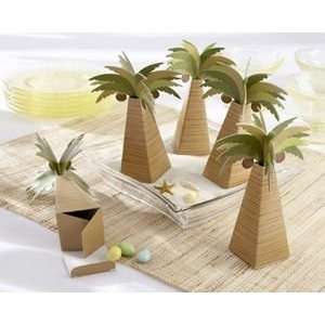 Palm Tree Favor Boxes with Multi dimensional Detail