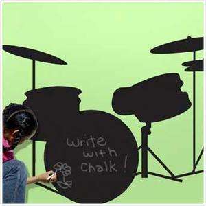  SET CHALKBOARD WALL DECALS Musical Instruments Stickers Room Decor