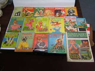 17 Miscellaneous Childrens Books 50s & 60s w/ wear  