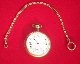 Burlington Railroad Pocket Watch antique 1915 Gold  