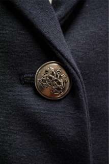 Ralph Lauren Schoolboy Blazer NWT sz 10 Navy Ponte Knit Black Label 