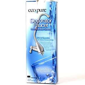 Ecopure Satin Faucet Mount Water Filtration System  