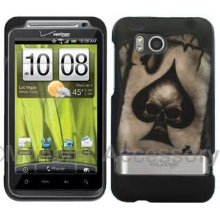 Ace Skull Hard Case Cover For HTC Thunderbolt Accessory  