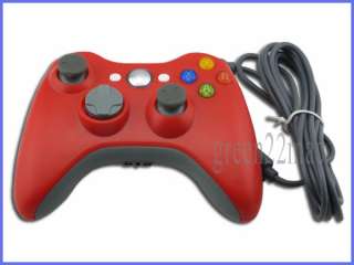 RED NEW USB CONTROLLER FOR XBOX 360 CONSOLE+PC WINDOWS  