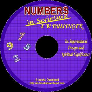 1894 Numbers in Scripture EW Bullinger (ebook Cd)+ 5  