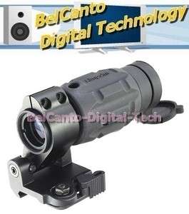 3X Magnifier Scope + QD Pivot Flip to Side Mount for Aimpoint Eotech 