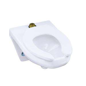   Elongated Wall hung Toilet Bowl with Top Spud, Less Seat in White