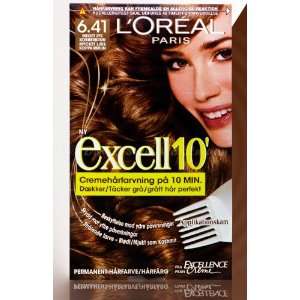 Oreal Excell 10 Creme Coloration Sehr helles Kupferbraun 6.41 (Q2 