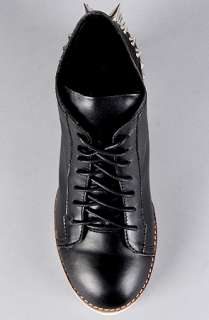 Jeffrey Campbell The Edea Sneaker in Black and Silver Spike 