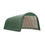 ShelterLogic 14 ft. x 32 ft. x12 ft. Green Cover Round Style Shelter