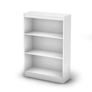   Freeport Pure White 3 Shelf Bookcase 7250766C 