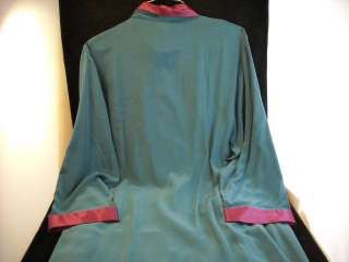 Linda Hartman 100% Silk Robes Blue and Purple  