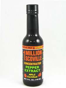 Million Scoville Pepper Extract Hot Sauce, 5 oz.  