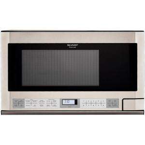 Sharp 1.5 cu. ft. 1100W Over Counter Microwave in Stainless R1214T at 