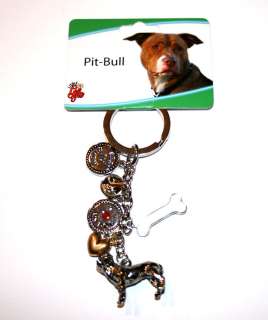 Pit Bull Terrier Little Gifts Dog Breed Keychain for People  