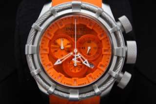 Mens Invicta 1370 Reserve Bolt Orange Swiss Chronograph Watch New 