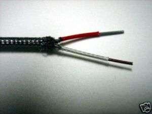Thermocouple Wire Braided 2 Conductor Type J SS Braid  