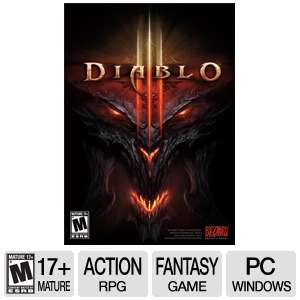 Diablo III Action RPG Video Game   PC Game, ESRB M 