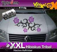 XXL Hibiskus Tribal Motorhauben Aufkleber 26ver. Motive  