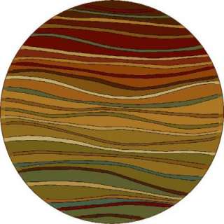   /Brown/Gold 7 ft. 8 in. Round Area Rug 3U18963440 at The Home Depot