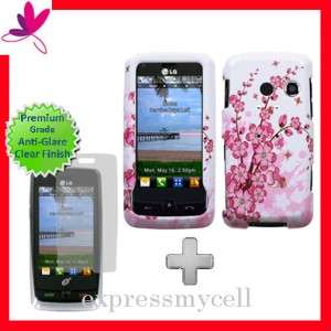  LCD Screen + Blossom Hard Case Cover for Straight Talk LG511C LG 511C