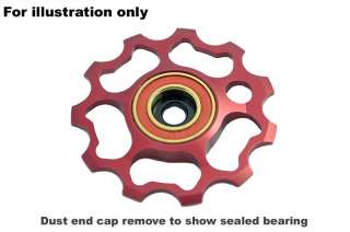   Ceramic Derailleur Pulleys  Fit ALL Shimano 9 & 10 speed RED  