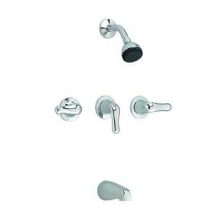 American Standard Colony 3 Handle Single Spray Tub and Shower Faucet 