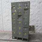 18 Compartment Steel Locker Unit Used In Good Shape Storage Personelle 