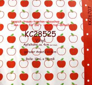 Essener Tapeten f.d.Küche VinylTapete roter Apfel klein  