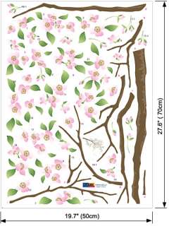 Cherry Blossoms Mural Art Wall Stickers Vinyl Decals  