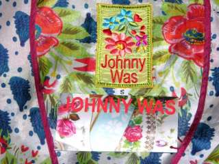 NEW $200 JOHNNY WAS 100% SILK TUNIC & MINI DRESS SMALL  