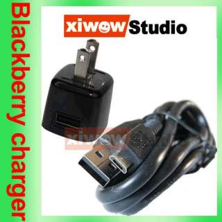 OEM Wall Travel Home Charger+Data Cable for Blackberry Torch 9800 9810 