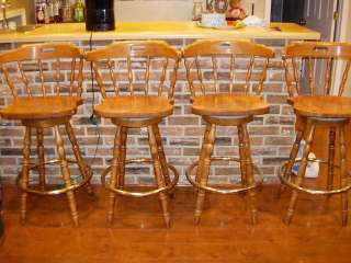 Wooden Bar Chairs Stools Swivel Wood  