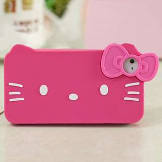 Für Iphone 4 4G 4S Hello Kitty Silikon Hülle Etui Case Cover Tasche 