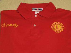 LIONS CLUB INTERNATIONAL Membership GOLF Shirt XL New!  