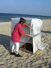 Gebrauchter Strandkorb, Schutzhüllen Hauben Hüllen Artikel im 
