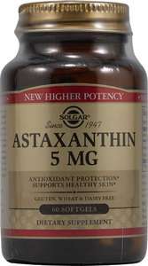 Solgar Astaxanthin 5mg Anti Oxidant 60 softgels  